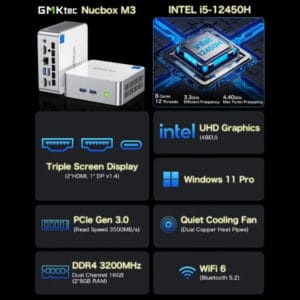 Gmk Tech Mini PC GMK Tech NucBox M3 Win11Pro - Slika 2