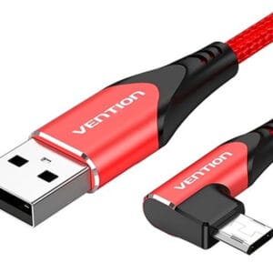 Vention USB 2.0 to Micro-B Right Angle Cable 2M Red Aluminum Alloy T... - Slika 2