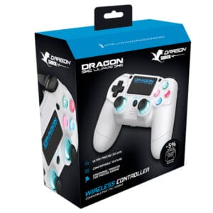 Dragonwar PS4 Dragon Shock 4 Wireless Controller White - Slika 2