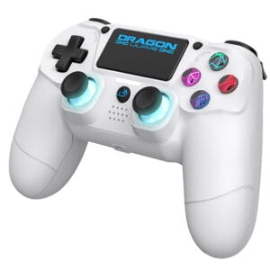 Dragonwar PS4 Dragon Shock 4 Wireless Controller White - Slika 4