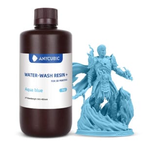 Anycubic Water Washable Resin+ 1KG - Aqua Blue - Slika 1