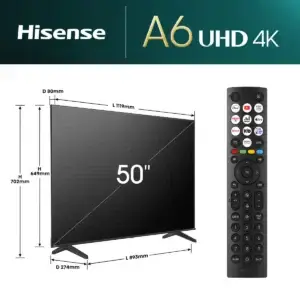Hisense SMART LED TV 50 Hisense 50A6N 3840x2160/UHD/4K/DVB-T/T2/C/S/S2 - Slika 4