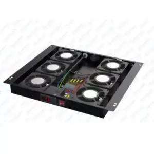 Mirsan Ventilator panel sa 6 ventilatora sa digitalnim kontrolerom Mirsan MR.FAN6DT.01 Crni - Slika 1