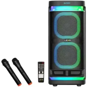 Lexa Partybox zvučnik Lexa LX-501/2 x bežični mikrofon/USB/Micro SD/BT 900W - Slika 1