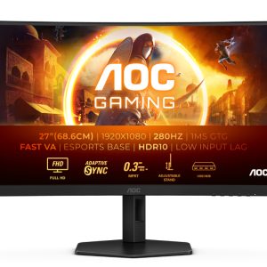 AOC 27 inča C27G4ZXU FHD 1920x1080 Fast VA 280 Hz zakrivljeni ga... - Slika 4