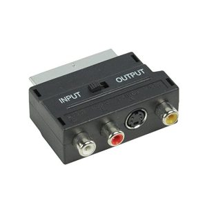 E-Green Adapter Scart - 3xRCA + S-Video crni - Slika 1