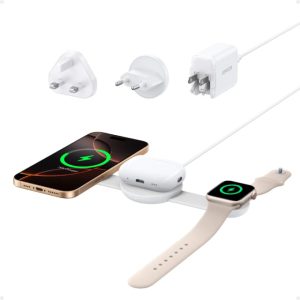 Anker MagGo Bežični 3u1 sklopivi punjač beli - Slika 2