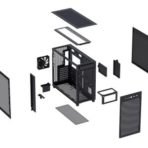 Asus PRIME AP303 TG BLACK micro-ATX kućište crno - Slika 8