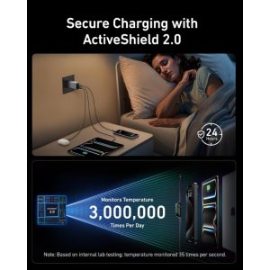 Anker Prime 100W GaN zidni brzi punjač, 3-porta (2x USB-C i 1x USB... - Slika 5