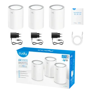 Cudy Whole Home Wi-Fi 6 Mesh System 2.5G Solution Cudy M3000 AX 3... - Slika 3
