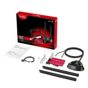Cudy PCI-E mrežna kartica Wi-Fi 7 Cudy WE9300S BE9300 Tri-Band/BT... - Slika 2