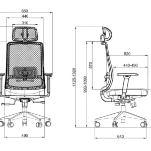 Ugd Ergonomska kancelarijska stolica UGD LumbarMax - Slika 4