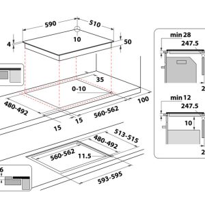 Whirlpool WTX6019DCF indukciona ugradna ploča - Slika 4