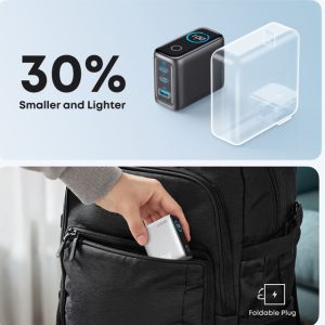 Anker 100W GaN zidni brzi punjač, 3-porta (2x USB-C i 1x USB-A) sa... - Slika 2