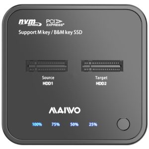 Maiwo Docking Station USB-C 3.2 na 2x M.2 NVMe Clone K3016P2 - Slika 1