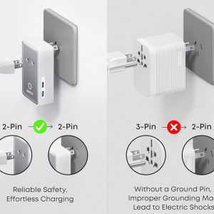 Anker Nano 20W putni zidni punjač 5-portova (2x USB-A, 2x USB-C, u... - Slika 2