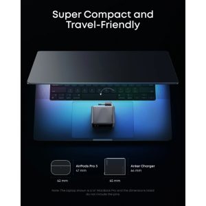 Anker Prime 160W GaN zidni brzi punjač, 3-porta (3x USB-C) srebrni - Slika 3