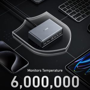 Anker Prime 200W GaN stoni brzi punjač, 6-portova (4x USB-C i 2x U... - Slika 3