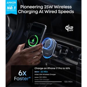 Anker Prime 25W MagGo bežični + auto punjač sa USB-C M/M kablom, c... - Slika 2
