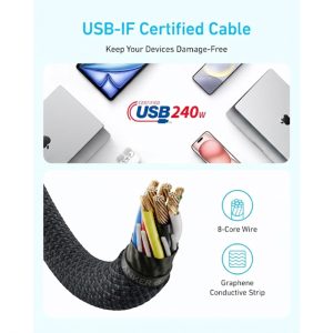 Anker Zolo USB tip-C kabl M/M 1m, za Apple, super brzo punjenje 2... - Slika 5