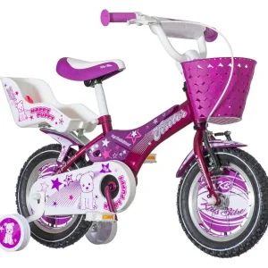 Venera Bike Bicikla Visitor Happy Puppy 12/pomoćni točkići/Ljubičasto be... - Slika 1