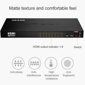 Kettz HDMI spliter 1/8 aktivni 5V/3A KT-HSP 1.8 Kettz - Slika 2