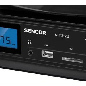 Sencor Gramofon SENCOR STT 212U USB/SD/FM/BT crna - Slika 3
