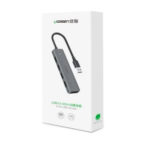 Ugreen USB HUB Tip C 4 porta 3.0 USB Ugreen CM219/USB-C slim - Slika 2