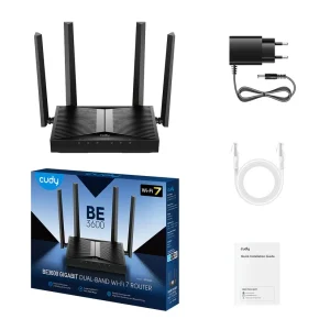 Cudy Wireless Mesh Router Cudy WR3600/BE3600 WiFi 7/EXT4x5dBi/1W/4LAN - Slika 2