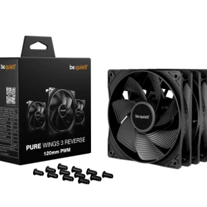 Be Quiet Case Cooler Be quiet Pure Wings 3 120mm PWM Reverse 3-Pack - Slika 1