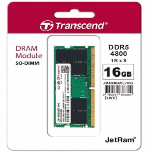 Transcend Memorija TRANSCEND 16GB/SODIMM/DDR5/4800MHz/CL40/crna - Slika 1
