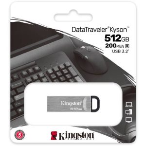 Kingston 512GB DataTraveler Kyson USB 3.2 flash DTKN/512GB sivi - Slika 1