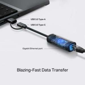 Tp-Link Adapter TP-LINK UE310C USB-C /USB-A-> RJ45 Gigabit Ethernet Network - Slika 1