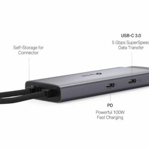 Tp-Link Hub TP-LINK UH5020C USB Type-C 5-Port Hub/1*HDMI 4K@60Hz/1*PD 100W/1*USB Type-C 5Gbps 2*USB Type-A 5 - Slika 2