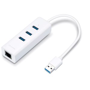 Tp-Link Adapter TP-LINK UE330 USB 3.0 to RJ-45 Gigabit Ethernet Network/1x LAN/3x USB 3.0 Hub - Slika 1