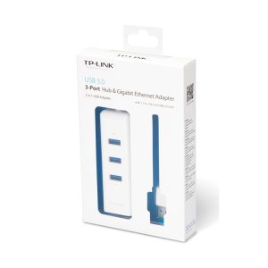 Tp-Link Adapter TP-LINK UE330 USB 3.0 to RJ-45 Gigabit Ethernet Network/1x LAN/3x USB 3.0 Hub - Slika 2