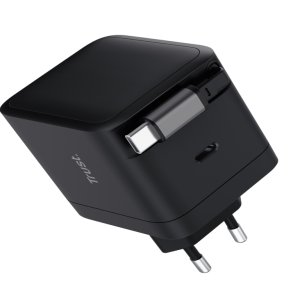 Trust Punjac TRUST MAXO 65W RTRCT/2x USB-C/rectractable/0.67m/laptop/tablet/smartphone/crna - Slika 1