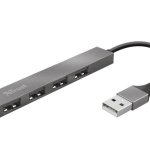 Trust Adapter TRUST HALYX USB2.0/4xUSB/Aluminjum/siva - Slika 1