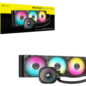 Corsair Kuler za CPU CORSAIR NAUTILUS 360/ARGB/360mm/triple fan/vodeno hladenje/crna - Slika 3