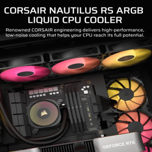 Corsair Kuler za CPU CORSAIR NAUTILUS 360/ARGB/360mm/triple fan/vodeno hladenje/crna - Slika 4