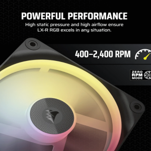 Corsair Kuler za PC CORSAIR iCUE LINK LX120-R/RGB/120mm/single fan/crna - Slika 4