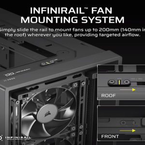 Corsair Kucište CORSAIR FRAME 4000D RS Mid-Tower/ATX/kaljeno staklo/bez napajanja/crna - Slika 3