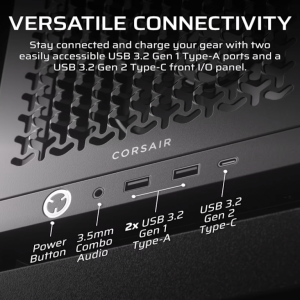 Corsair Kucište CORSAIR FRAME 4000D RS Mid-Tower/ATX/kaljeno staklo/bez napajanja/crna - Slika 4