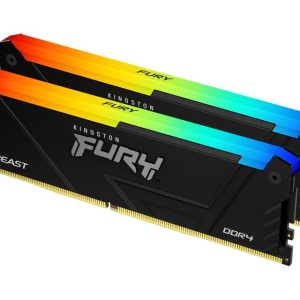 Kingston Memorija KINGSTON 32GB(2x16GB)/DIMM/DDR4/3200MHz/CL16/FURY Beast RGB - Slika 2