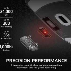 Corsair Miš CORSAIR M55 BEŽICNI/CH-931F000-WW/gaming/24000 DPI/crna - Slika 3