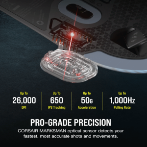 Corsair Miš CORSAIR M75 bežicni/CH-931D010-EU/RGB/gaming/crna - Slika 8