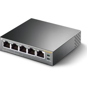 Tp-Link Switch TP-LINK TL-SG1005P Gigabit/5x RJ45/10/100/1000Mbps/4x PoE+/56W PoE/metalno kuciste - Slika 1