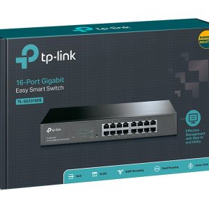 Tp-Link Switch TP-LINK TL-SG1016DE Gigabit/16x RJ45/10/100/1000Mbs/eSmart/Rackmount metalno kuciste - Slika 3