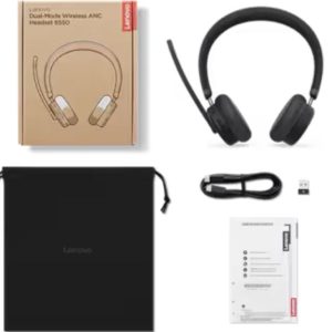 Lenovo Slušalice LENOVO Dual-Mode Wireless ANC Headset 6550 (USB-A, Teams) - Slika 2