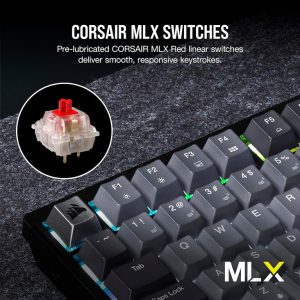 Corsair Tastatura CORSAIR K65 Plus bežicna/mehanicka/CH-91D401L-NA/gaming/RGB/crna - Slika 2